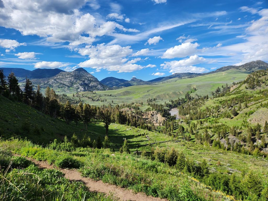 Mountain valley view