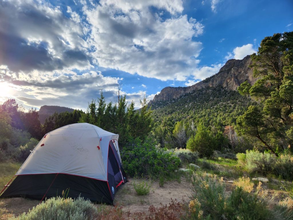 Campsite in Great Basin NP