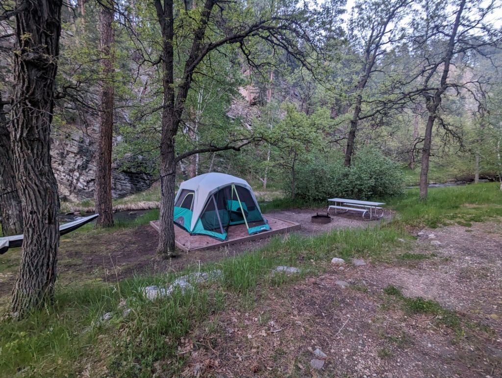 Tent in our campsite