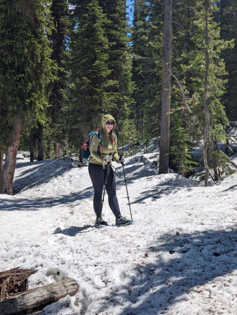 Molly standing on snow