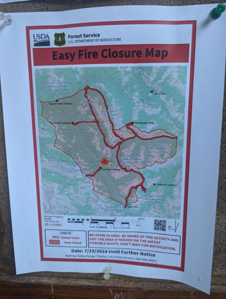 Fire closure map