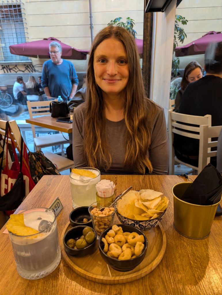 Molly will our aperitivo and drinks